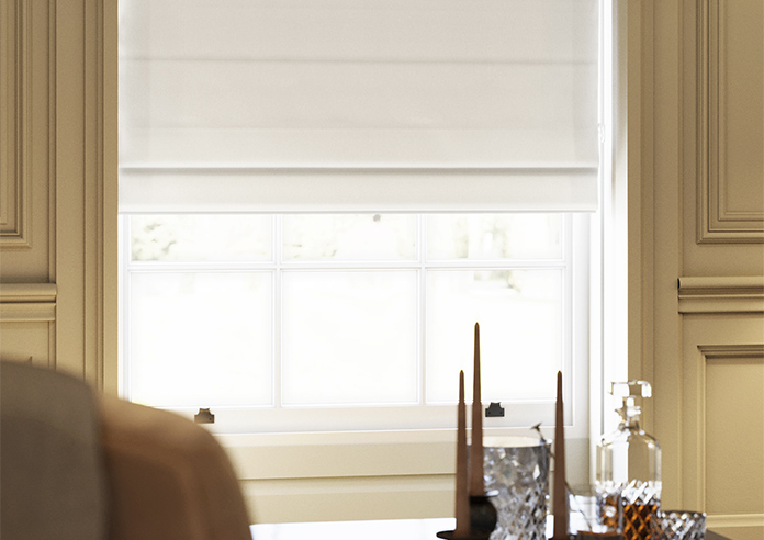 Harris, White Cotton - Roman Blind - Image 5